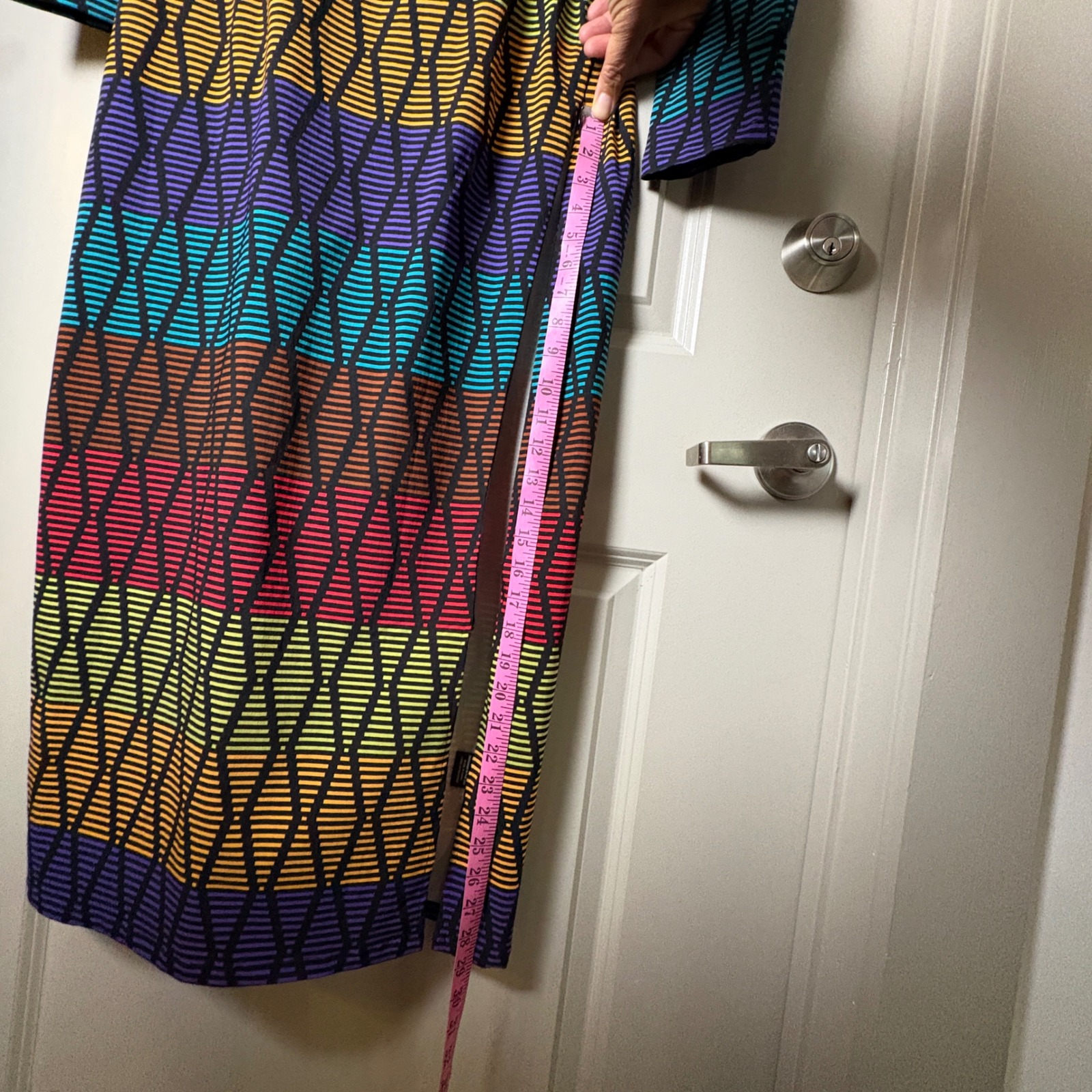 D'iyanu Multicolor Geometric Bodycon Maxi Dress Xl Nwt — image 8 of 8